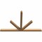 Ekena Millwork Saratoga Timber Gable Bracket, Western Red Cedar, 84"W x 53"H x 3 1/2"D x 3 1/2"F, 15/12 Pitch GBW084X53X0404SAR00SWR - alternate 3
